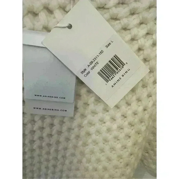 New NWT Anine Bing Puff-Sleeve Brittany Sweater Sz L Retails $440 - Picture 9 of 11